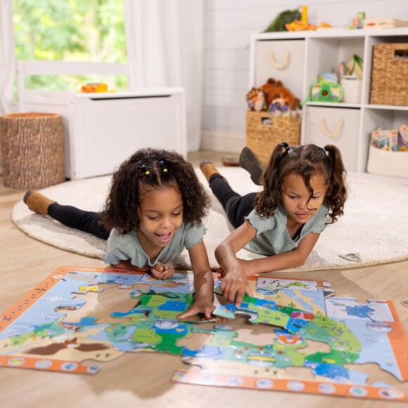 Melissa & Doug  Jumbo National Parks U.S.A. Map Floor Puzzle 45 pc NWT - Picture 4 of 5